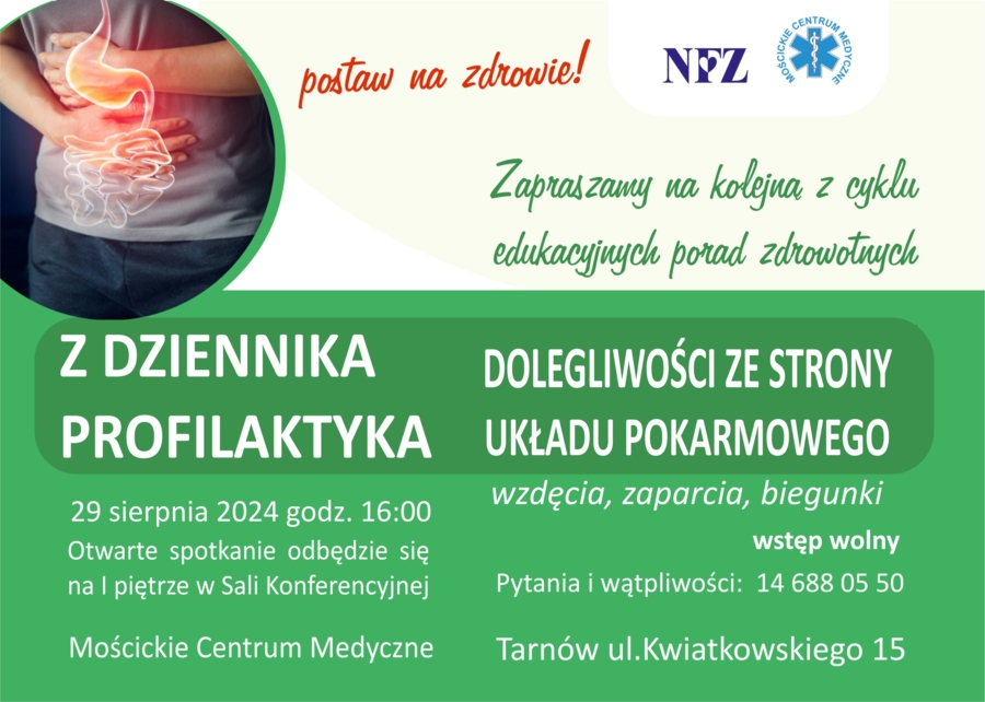 Plakat spotkania "Z dziennika profilaktyka"